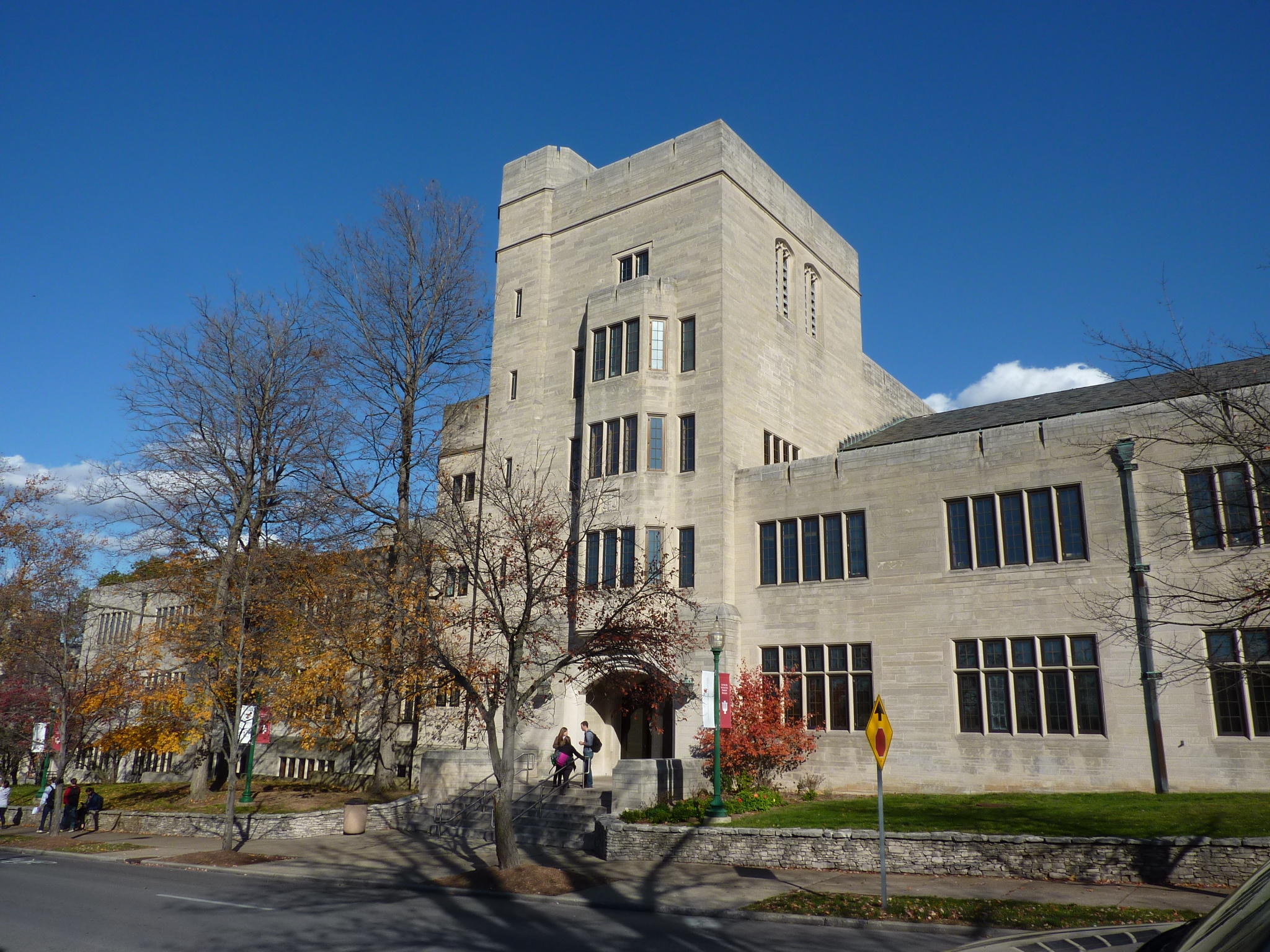 The Indiana University Maurer School of Law building in Bloomington, Indiana